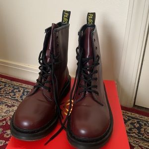 Maroon boots